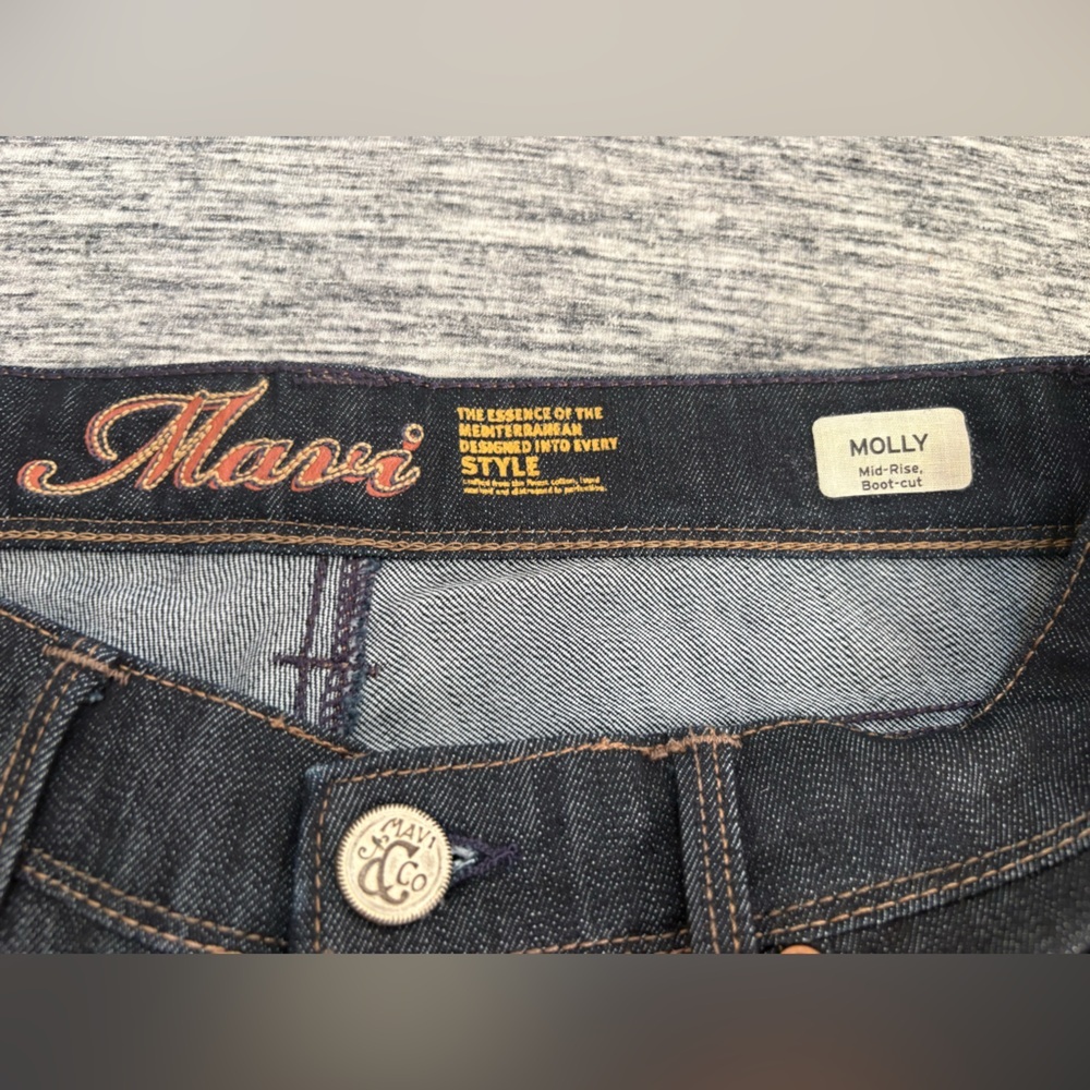 Mavi Jeans Molly Mid Rise Boot Cut Size 28 - Picture 2 of 5